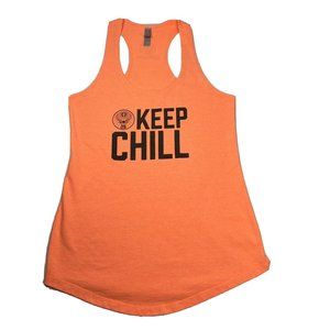 Jagermeister Racerback Tank Top Medium Keep Chill Orange Summer Bartender